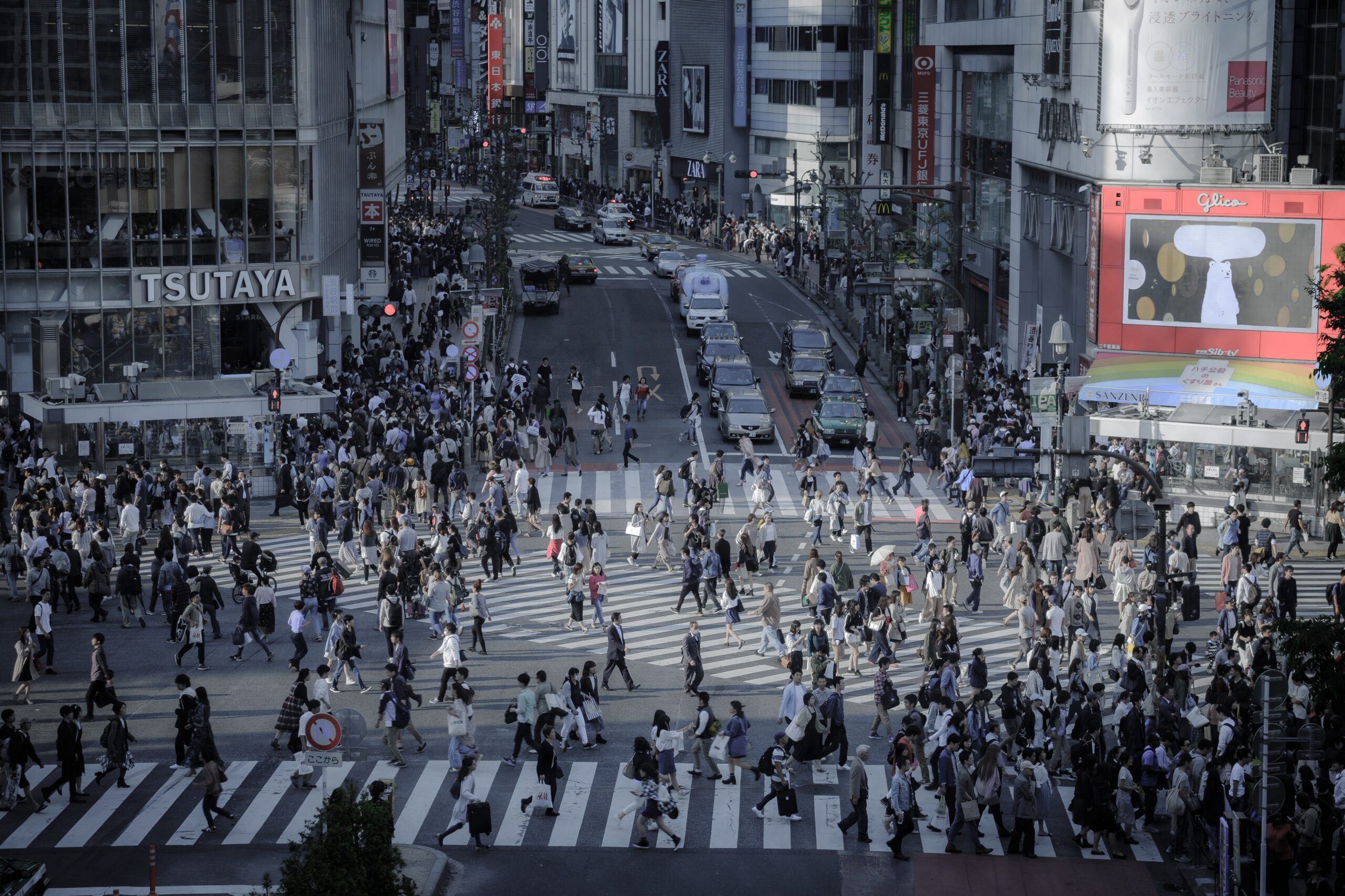 Shibuya-korsningen i Tokyo